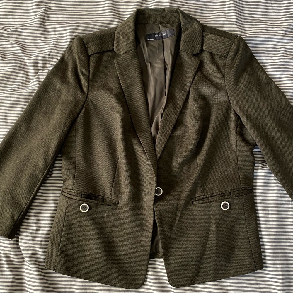 EUC Limited Army Green Blazer with 3/4 Sleeve